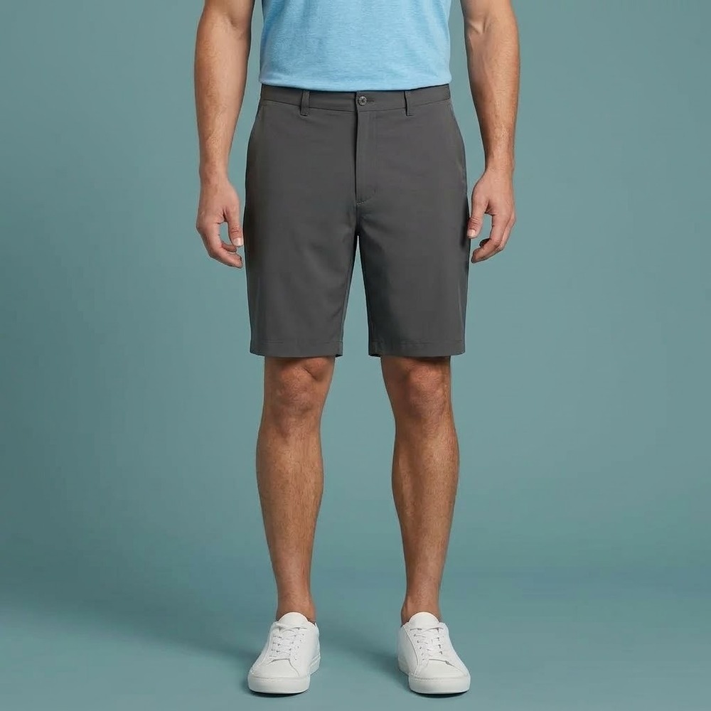 PGA TOUR Mens Performance Golf Shorts Size 38 Dark Gray Charcoal EUC
